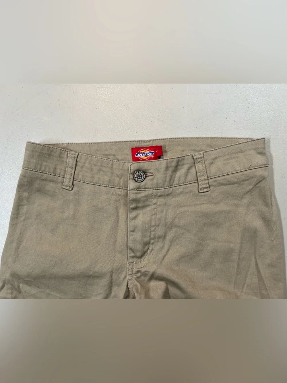 Dickies Women’s Size 1 Khaki Bootcut Flare Work Pants Tan
